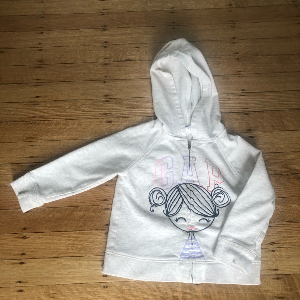 GAP Kids zip-up hoodie, size 2T